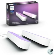 Philips - 2x LED RGB állítható asztali lámpa Hue AMBIANCE LED/6W/230V fehér 78202/1E/P7