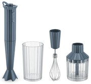 Plisse botmixer kiegészítőkkel, szürke, átm. 7 cm - Alessi