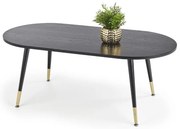 Embosa dohányzóasztal, fekete / arany