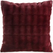 Párnahuzat Rabid 45x45 szőrme glamour csíkos bordó