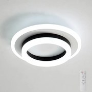 Led Mennyezeti Lámpa AjieQaQ Plafon Fekete Fehér Kerek Modern Távirányítóval