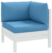 3 db melange kék szövet raklappárna