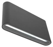 LED Kültéri fali lámpa FLOW 2xLED/6W/230V IP54 3000K antracit