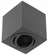 Lámpa Mennyezeti lámpatest AVEIRO BIS, max. 250V, 50/60Hz, 80x80x90mm, IP20, max 20W, négyzet, fekete
