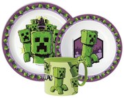 Minecraft The Movie étkészlet, micro műanyag szett bögrével 265 ml