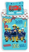 Gyerek pamut ágyneműhuzat FIREMAN SAM TEAM kék Ágyneműhuzat mérete: 70 x 90 cm | 140 x 200 cm
