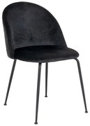 Fekete bársony étkezőszék szett 2 db-os Geneve – House Nordic