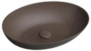 Sapho - Ráültethető mosdó FORMIGO 60x40 cm beton/barna