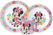 Disney Minnie Spring étkészlet, micro műanyag szett bögrével 265 ml