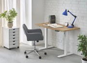 B-54 állítható magasságú íróasztal kézműves tölgy/fehér