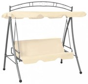 homokfehér kültéri átalakítható hintaágy tetőponyvával