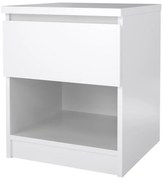 Simplicity éjjeliszekrény, fehér fényes