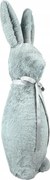 Húsvéti nyuszi figura dekoráció nyuszi szürke szőrme 40 cm
