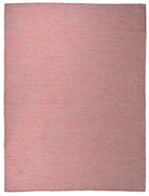 piros lapos szövésű kültéri szőnyeg 120 x 170 cm