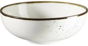 Mäser Bowl Pintar Fehér kék pöttyös 17 cm, 17 cm
