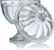 Édességtároló tégely üveg tároló a lábon cukorka számára 485 ml