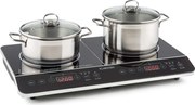 Klarstein Varicook Slim, indukciós főzőlap, 3500 W, 240 °C, 2 főzőlap, időzítő, érintős