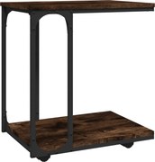 vidaXL füstös tölgy színű szerelt fa keres kisasztal 50 x 35 x 55,5 cm
