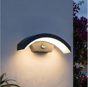 Brilagi - ARCELO LED kültéri fali lámpa szenzorral LED/8W/230V IP54
