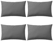 4 db szürke kültéri párna 60 x 40 cm