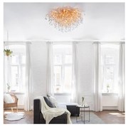 Paul Neuhaus 8092-11 - Felületre szerelhető csillár ICICLE 14xG9/40W/230V átm. 100 cm réz