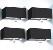 4 x Fali lámpa fekete, OS862D Kingwen Led 20 W