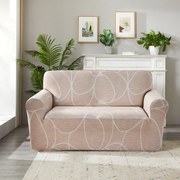 4Home Abstract elasztikus kanapéhuzat bézs, 190-230 cm + ingyenes párnahuzat, 190-230 cm