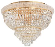 Ideal Lux - Kristály mennyezeti lámpa DUBAI 24xE14/28W/230V átm. 78 cm arany