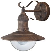 RABALUX-8271 OSLO antik arany színű kültéri falilámpa 1XE27 60W Ø240mm ↕265mm ↦280mm IP44