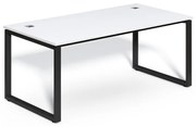 SimpleOffice asztal 180 x 90 cm, fehér / fekete
