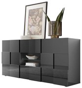 SERIAN antracit színű komód