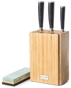 Késkészlet G21 Gourmet Premium 3 db bambusz késtartóban + csiszolókő (6002298)