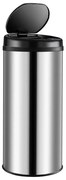 Deuba Érintésmentes szemetes USB-vel 30 l - ezüst