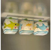 Dalber 63473 - Gyermek mennyezeti lámpa BABY SHARK 3xE27/60W/230V