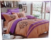 Pamut-szatén ágyneműhuzat 160x200 hímzett