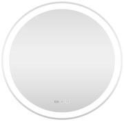 Viva AURA fürdőszoba tükör - érintőkapcsolós - páramenetesítős - órával - LED - KEREK - átmérő 60 cm