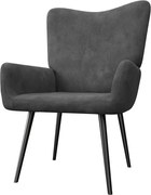 Kordbársony karosszék kényelmes szürke