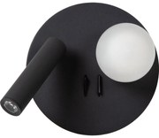 Lucide 77286/02/30 - LED Fali lámpa MATIZ 2xLED/3,5W/230V USB fekete