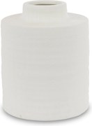 Váza fedél üveg fehér terrakotta