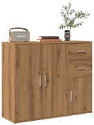 kézműves tölgyfa tálalószekrény 91 x 29,5 x 75 cm