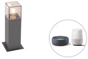 Intelligens ipari kültéri állólámpa antracit 30 cm, beleértve a WiFi P45-öt - Denmark
