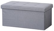 Kesper 15952 Kárpitozott komód, világosszürke, 76 x 38 x 38 cm