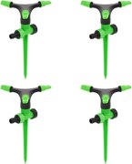 vidaXL 4 db zöld és fekete ABS és PP forgó szórófej 16x13,5x25,5 cm