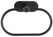 Orea Ring Turbo-Loc® rozsdamentes acél matt fekete fali törölköző tartó - Wenko