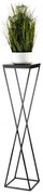 LOFT virágtartó állvány 100x24 cm fekete