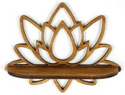 Natúr színű fali polc 33 cm Lotus – Kalune Design