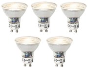 5 darabos GU10 dimmelhető LED izzókészlet 7W 600 lm 3000K