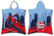 Piros-kék frottír gyerek fürdőponcsó Spider-Man – Jerry Fabrics