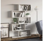 Könyvespolc NILUFER 156x90 cm fehér