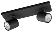 Philips - Spotlámpa RUNNER 2xGU10/20W/230V fekete